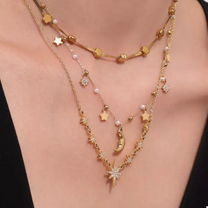 Style C necklace with multi-length and clasp