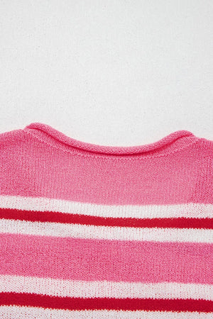 Striped Button-up Cardigan option 10