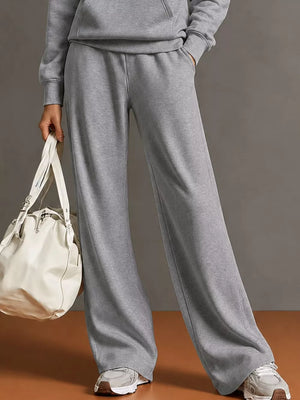 100% polyester Care instructions: Machine wash cold lounge set in Dark Brown with relaxed silhouette