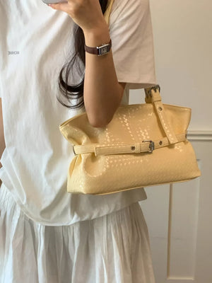 Yellow shoulder bag