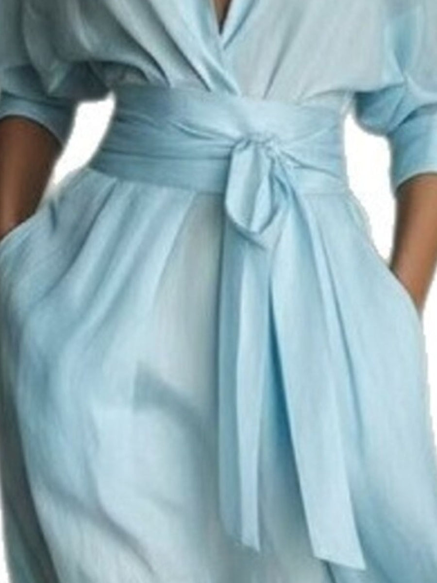 100% polyester Care instructions: Machine wash cold shirt dress in Yellow with relaxed silhouette