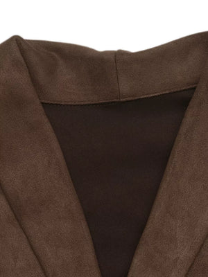 chocolate brown shirt dress