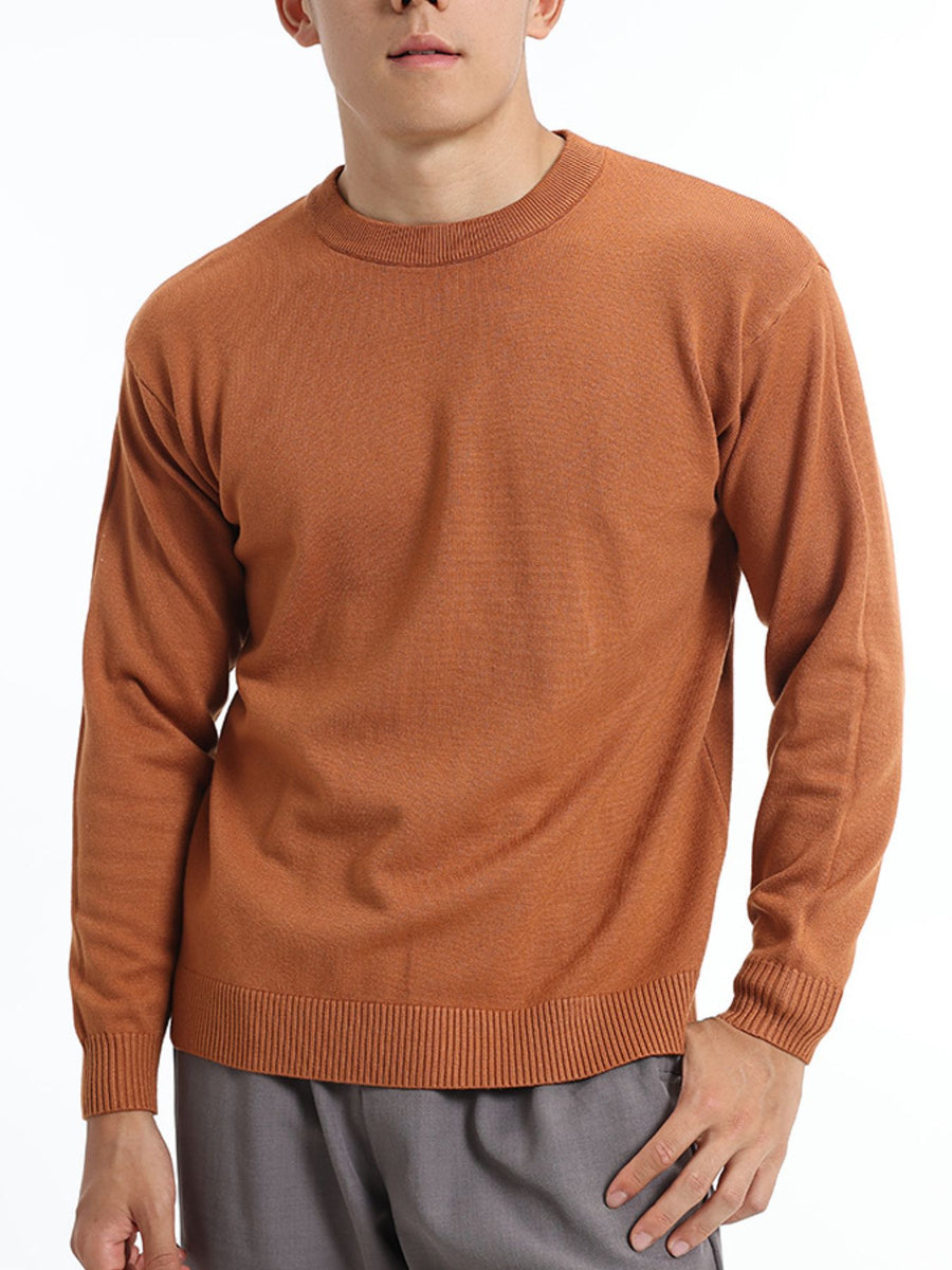 crewneck sweater in Khaki
