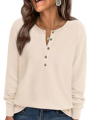 sage green regular henley with henley