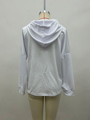 100% polyester Care instructions: Machine wash cold pullover hoodie in Cerise with relaxed silhouette
