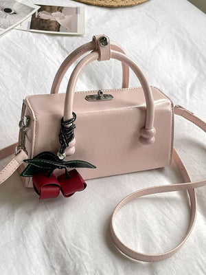 Black with Top Handle Crossbody Bag