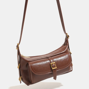 dark brown handbag