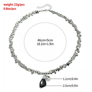 necklace in silver