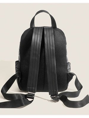 PVC Imported Size & backpack in Gray with structured silhouette