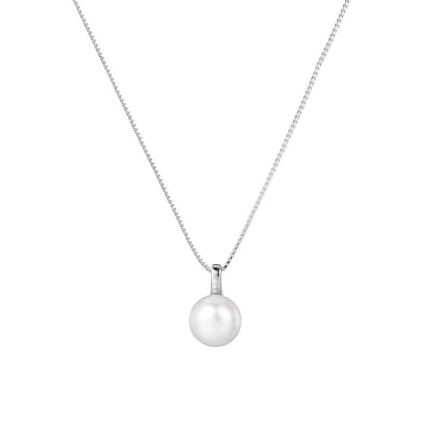 silver necklace with princess and hook-and-eye