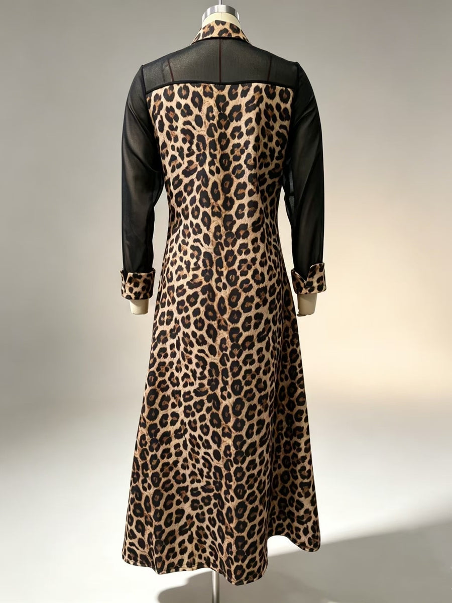 Green maxi dress with maxi and button-front