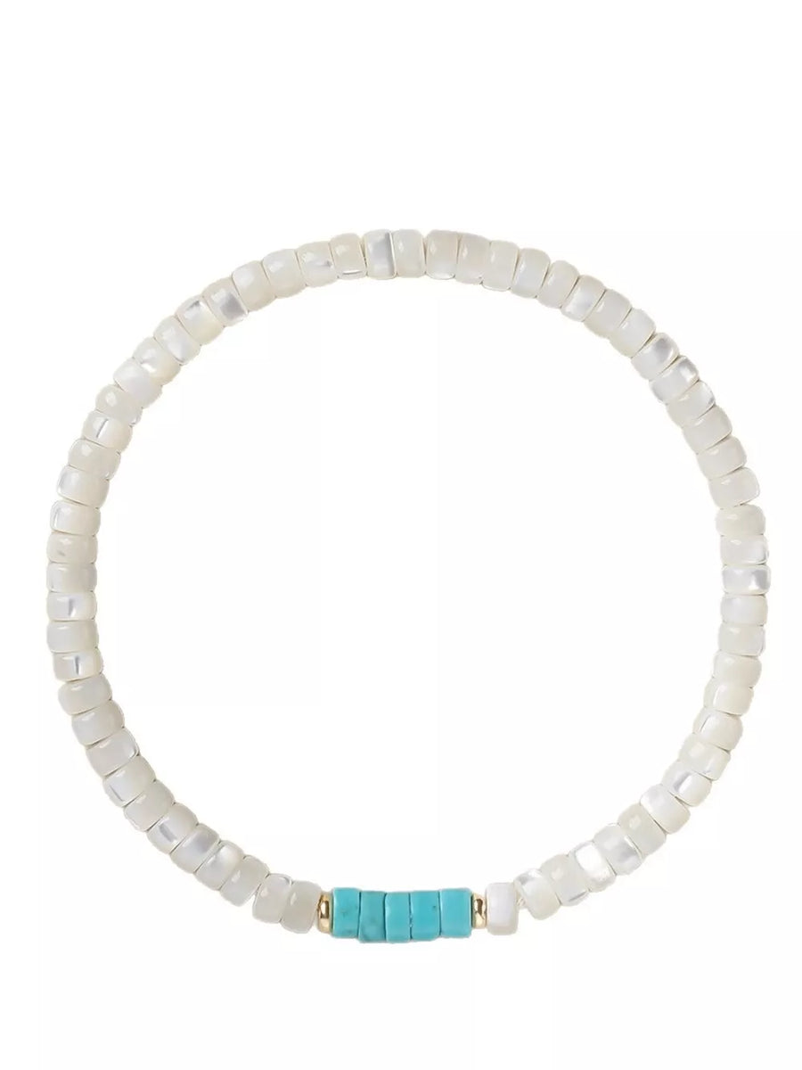 bohemian bracelet in Pastel Blue with N/A