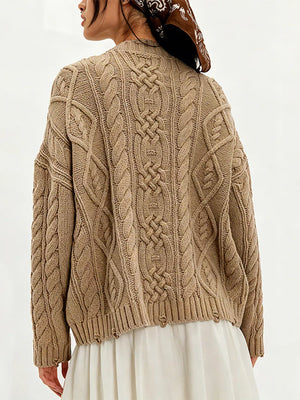 classic pullover sweater in emerald green with crew neck