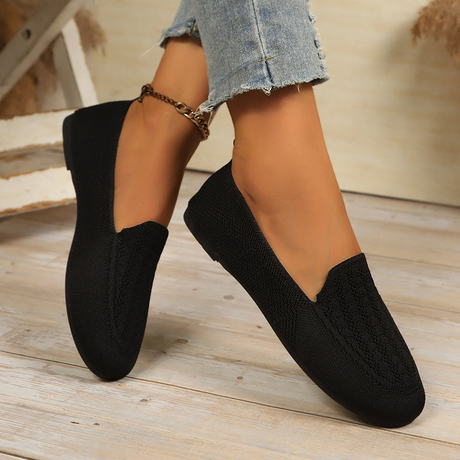 flats in Green with geometric and breathable