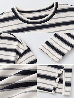 classic t-shirt in ivory with crew neck