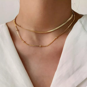 necklace in gold featuring 2-piece set and n/a fit