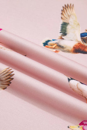 light pink relaxed sweatshirt with crew neck