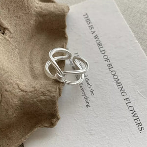 925 Sterling Silver Knot Ring in Silver