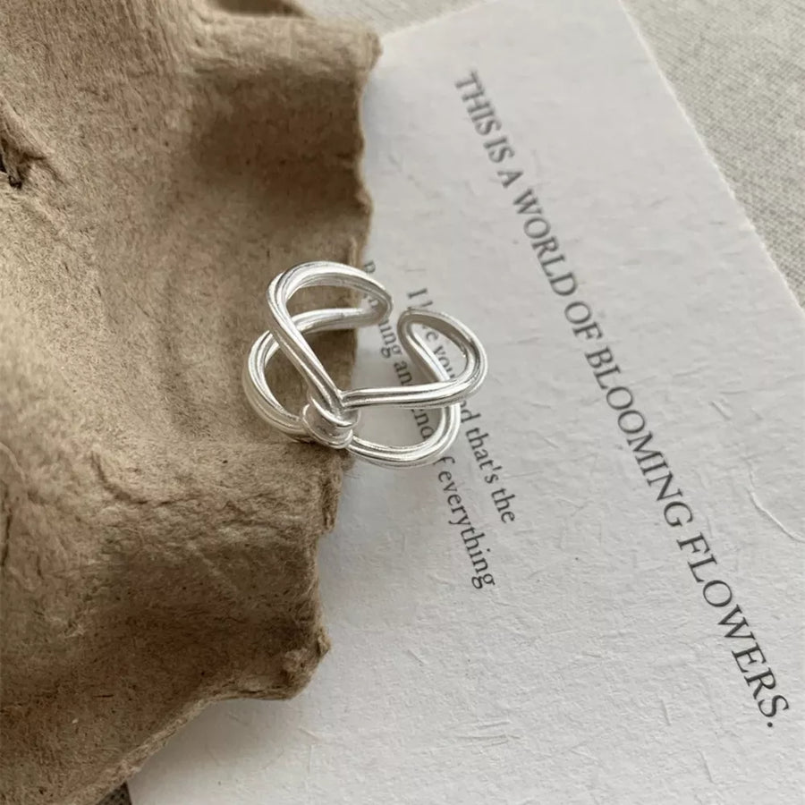 925 Sterling Silver Knot Ring in Silver