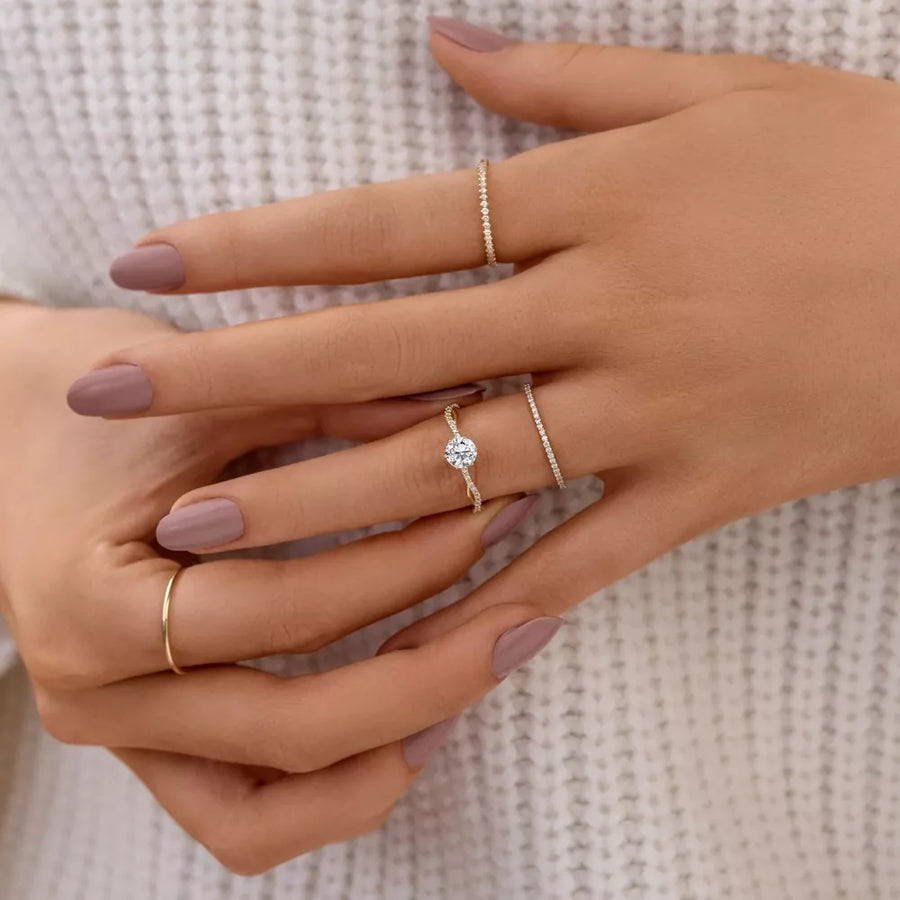 18K Gold-Plated,925 sterling silver,Zircon Care instructions: Avoid wearing duri ring in clear with jewelry silhouette