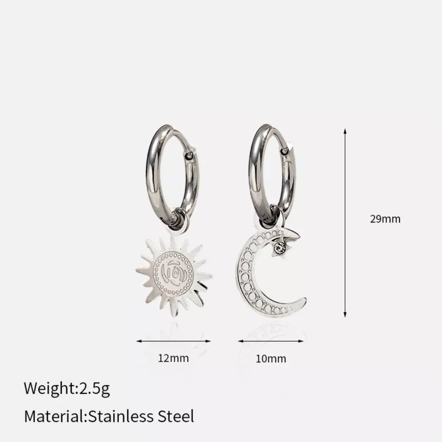 earrings featuring geometric in Gray with 18K Gold-Plated,Stainless Steel,Silver-plated Care instructions: Avoid wearing d