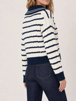 White pullover sweater with cropped and pullover