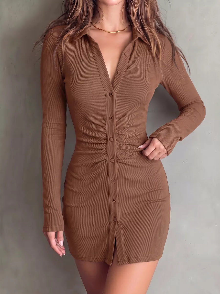 black bodycon dress