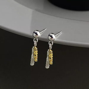 Platinum-Plated,18K Gold-Plated,925 sterling silver Care instructions: Avoid wea earrings in Silver with drop silhouette