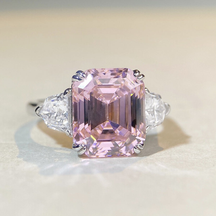 ACCESSORIES featuring geometric in pink with 925 sterling silver,Zircon Care instructions: Avoid wearing during exercise, as