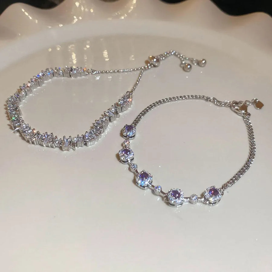 purple ACCESSORIES with layered look and sleeveless
