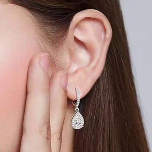 silver earrings with 0.6 inches and hinged hoop