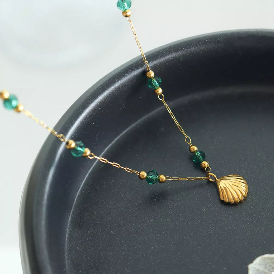 necklace in gold with 18K gold-plated and choker