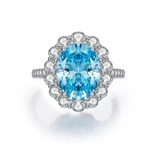 glam ring in Pastel Blue with none