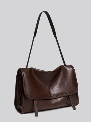 dark brown with messenger bag with adjustable strap