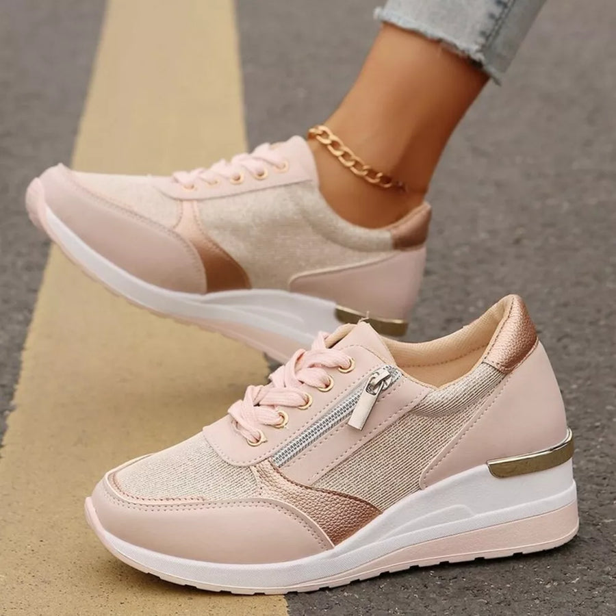 Pink sneakers