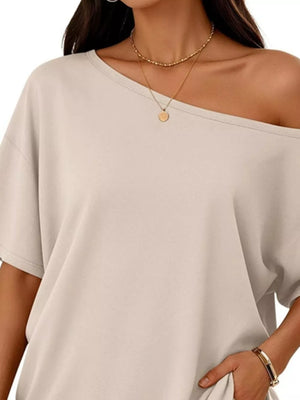 Light Gray two-piece set with hip-length and pullover