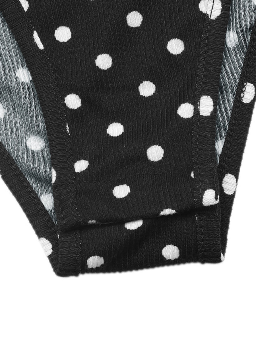 Black fitted bodysuit with mock neck