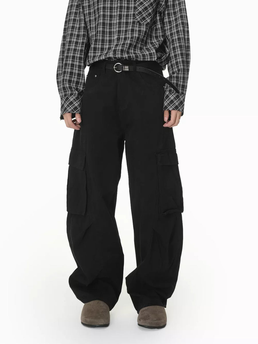 jeans in Military Green with buttoned and full-length