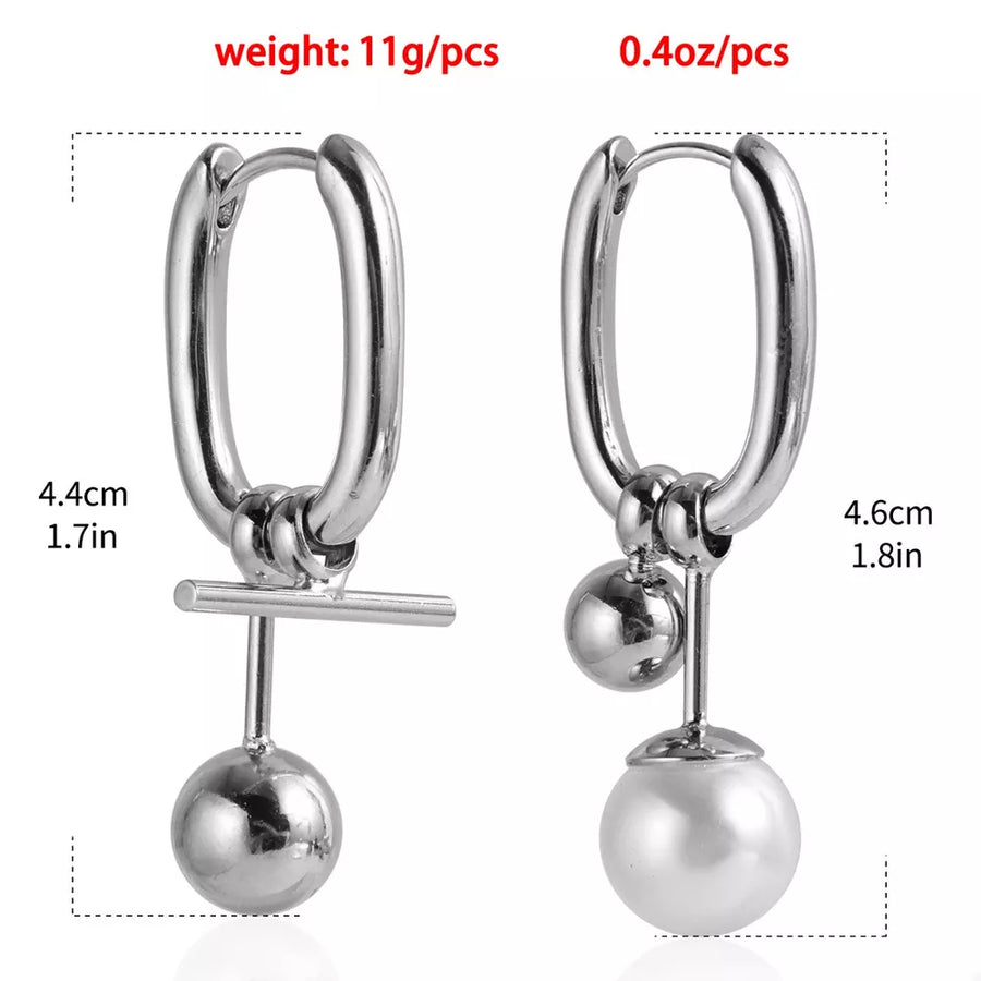 white N/A earrings with N/A