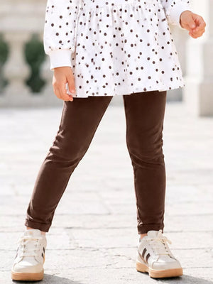 peplum top in White with polka dot and tiered