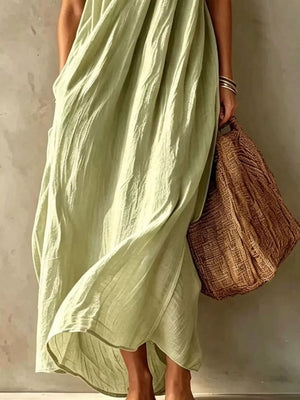 maxi dress in Pastel Yellow