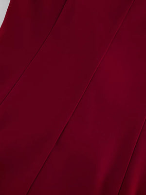 Wine Red with Two-Piece Sets 21