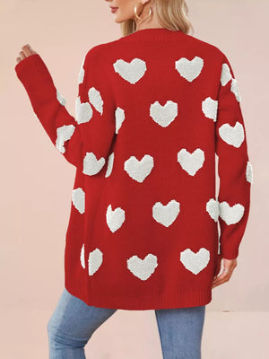 100% polyester Care instructions: Machine wash cold cardigan in Pink with relaxed silhouette