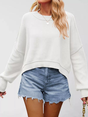 Apricot crewneck sweater