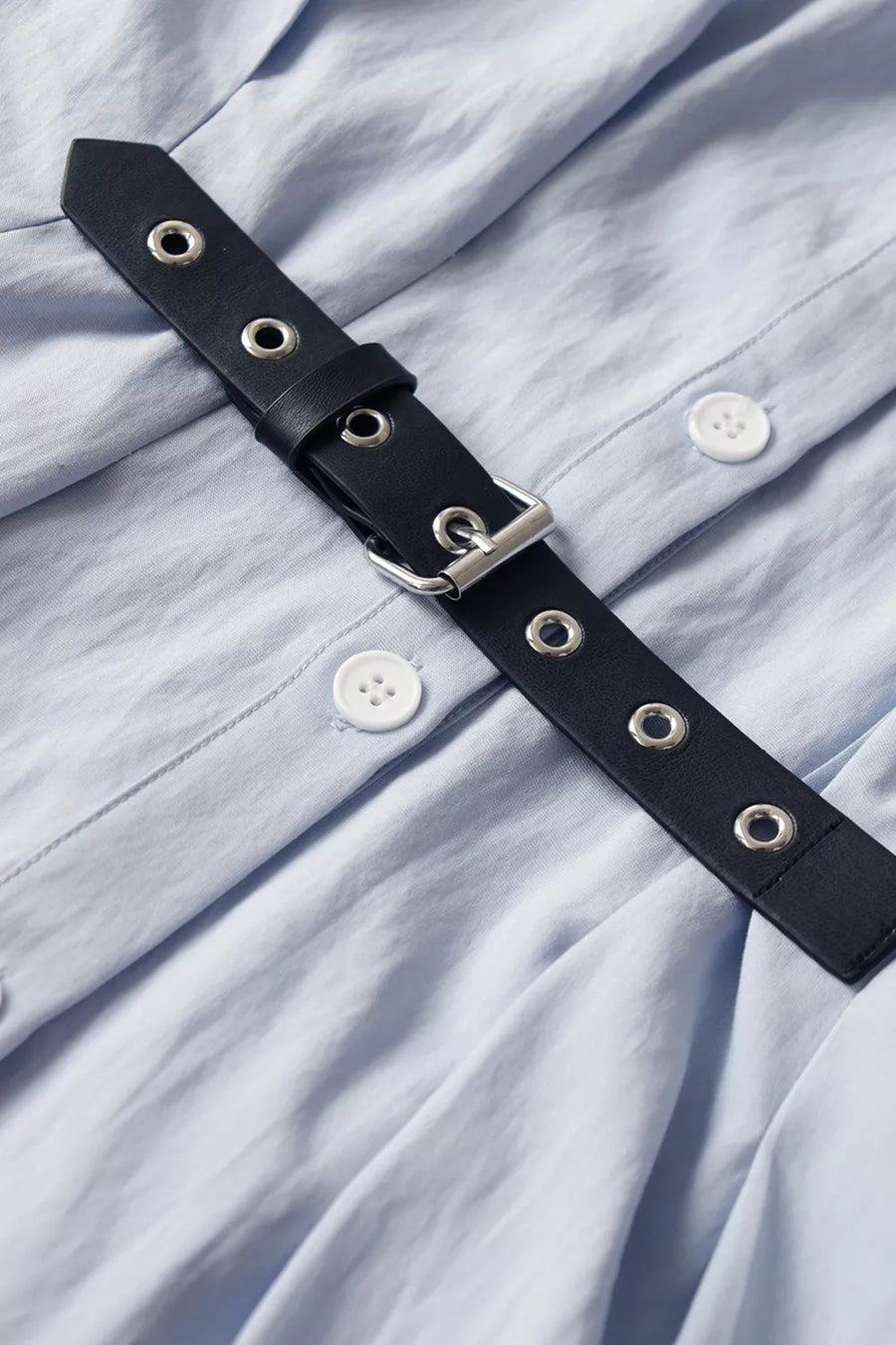 Button Up Short Sleeve Shirt Dress option 8