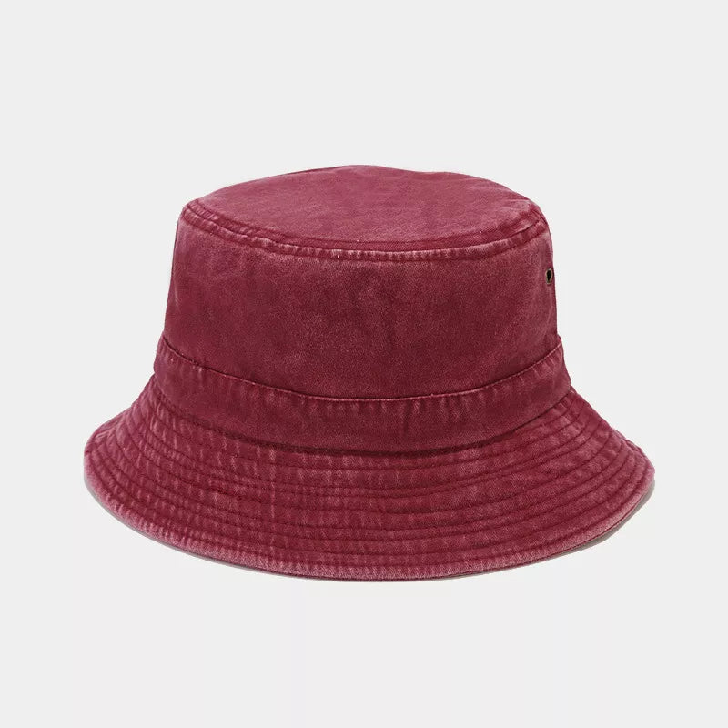 cotton Imported Size & hat in Wine Red with relaxed silhouette