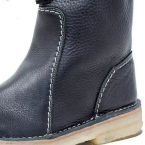 PU Leather,Rubber Imported Size & boots in Beige with regular silhouette