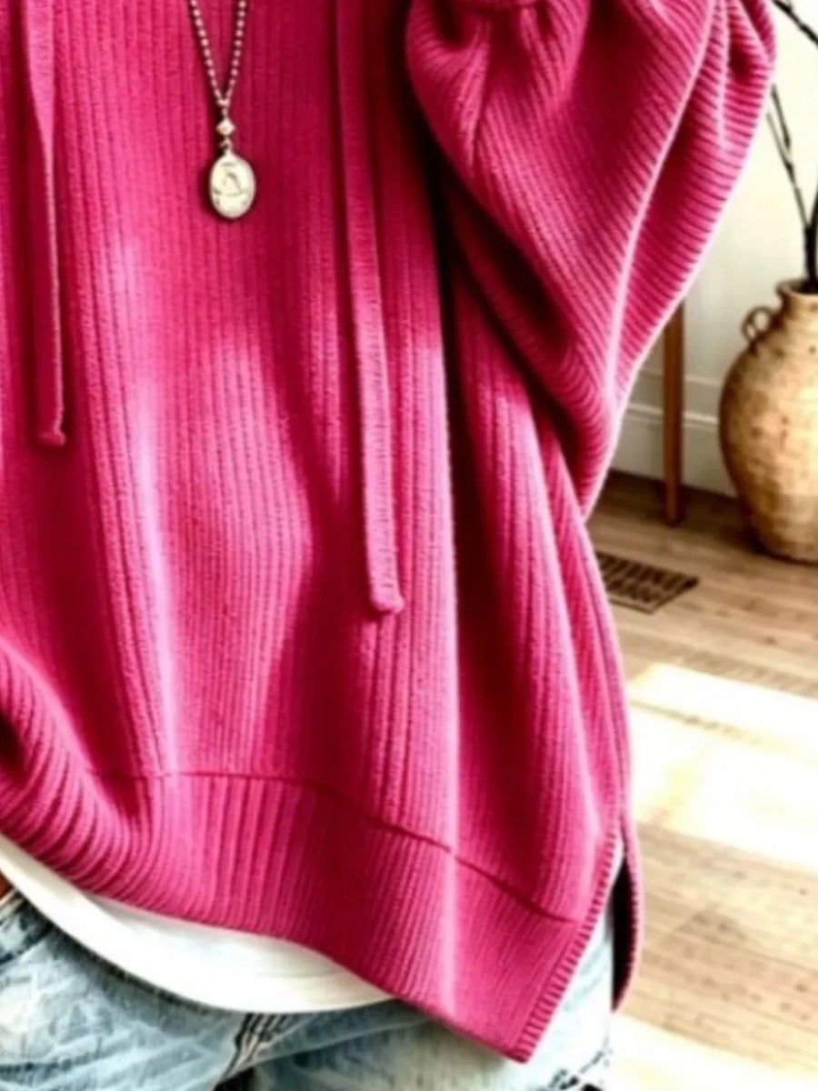pullover hoodie in Fuchsia Pink
