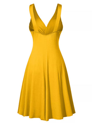 burgundy A-line dress