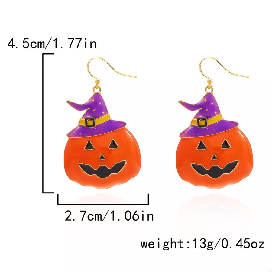 earrings in purple with dangle and short